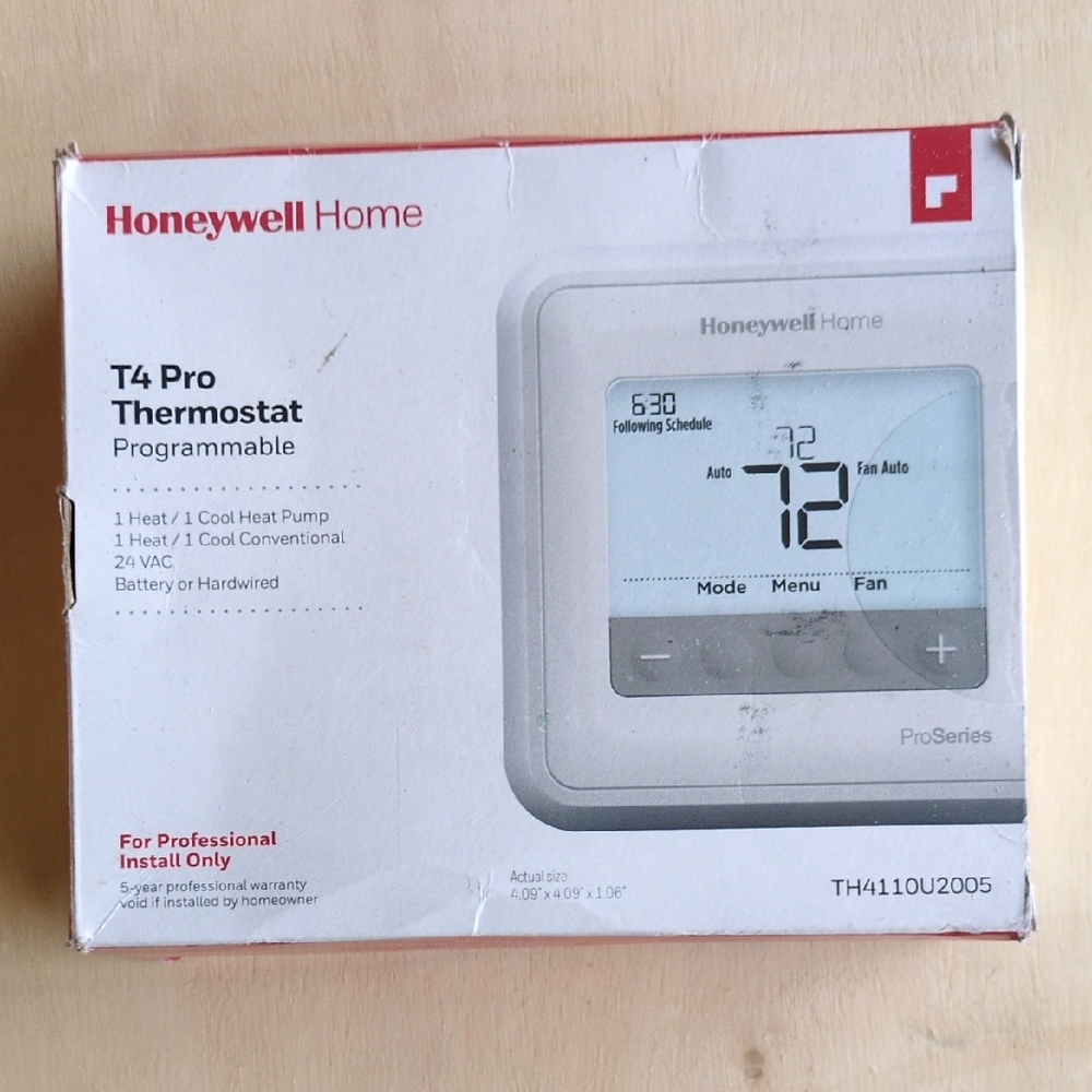 Honeywell Home T4 Pro Thermostat - White